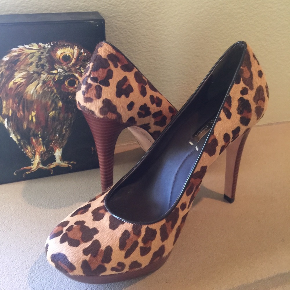 BCBG MAXAZRIA Leopard Print Heels